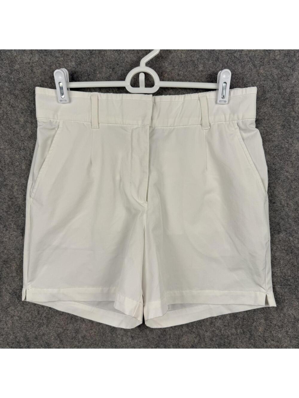 Nike Dri-Fit Golf Shorts White Women Size Medium 5” Stretch Casual Tennis 551